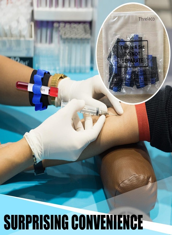 Threlaco 6 Pack Phlebotomy Tube Holder Wristband Blood Draw Tube Bracelet Strap Blood Draw Caddy Kit Hold 8 Phlebotomy Tubes - Image 5